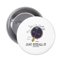 Just Eyeball It (Eye Anatomy Approximation Saying) Button