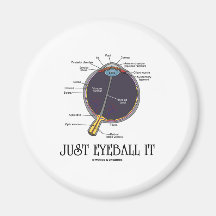 Just Eyeball It (Eye Anatomy Approximation Saying) Refrigerator Magnets