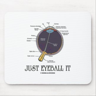 Just Eyeball It (Eye Anatomy Approximation Saying) mousepad
