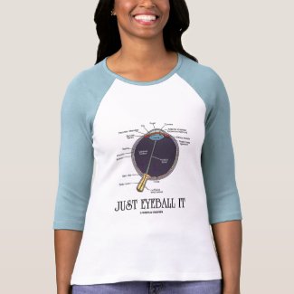 Just Eyeball It (Eye Anatomy Approximation Saying) shirt
