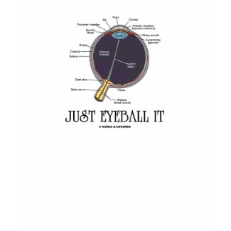 Just Eyeball It (Eye Anatomy Approximation Saying) shirt