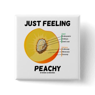 Just Feeling Peachy (Peach Anatomy) button