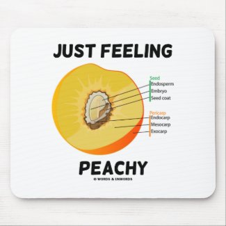 Just Feeling Peachy (Peach Anatomy) mousepad