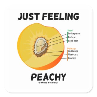 Just Feeling Peachy (Peach Anatomy) sticker