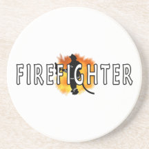 Just Firefighter Beverage Coaster