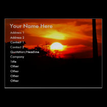 Just For A Moment business cards