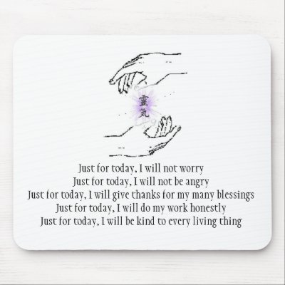 Just for today, I will not worry Mouse Pad by amaura