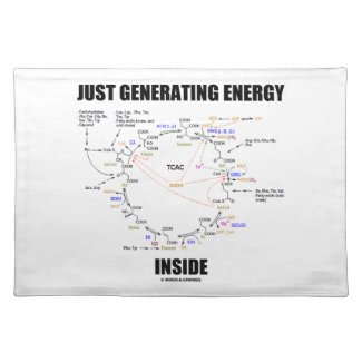 Just Generating Energy Inside Biochemistry Krebs Cloth Placemat