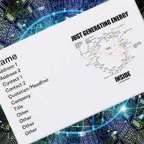 Just Generating Energy Inside (Krebs Cycle) Business Card Templates