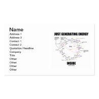 Just Generating Energy Inside (Krebs Cycle) Business Card Templates