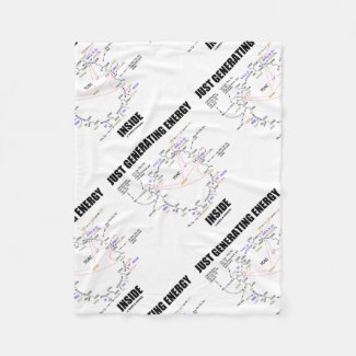 Just Generating Energy Inside Krebs Cycle Humor Fleece Blanket