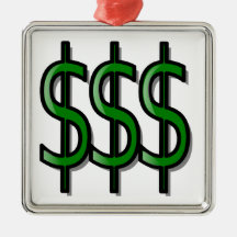 Just Gimme Money Ornament