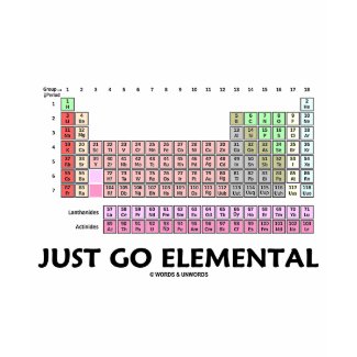 Just Go Elemental (Periodic Table Of Elements) shirt
