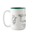"JUST HANGIN' ON" GREEN FROG Large & small Mugs by RavenSpiritPrints "JUST HANGIN' ON" GREEN FROG Large & small Mugs