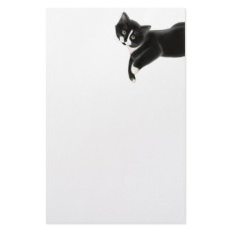 Just Hanging Out Cat Stationery stationery