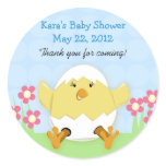 Just Hatched Little Chick Round Favor Sticker