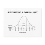 Just Having A Normal Day (Bell Curve Humor) Post Card