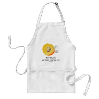 Just Having Another Peachy Day (Peach Anatomy) Aprons