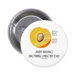 Just Having Another Peachy Day (Peach Anatomy) Button