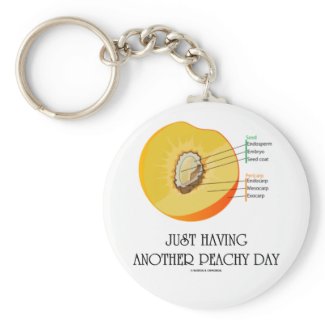 Just Having Another Peachy Day (Peach Anatomy) Key Chains