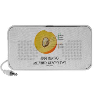Just Having Another Peachy Day (Peach Anatomy) Notebook Speaker