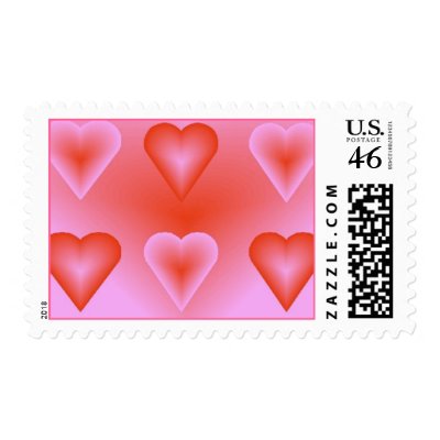 Zazzle Just Hearts Postage