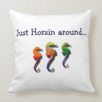 Just Horsin around pillow design
