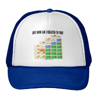 Just How Am I Related To You? (Genealogy) Mesh Hats