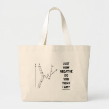Just How Negative Do You Think I Am? (Beta-Neg.) Canvas Bag