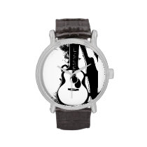 Just in Case Acoustic Guitar Watch at Zazzle