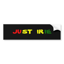 JUST IRIE BUMPER STICKERS