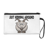 Just Kidding Around Goat Wristlet Purse