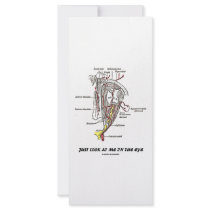 Just Look At Me In The Eye (Anatomical Humor) rack cards by wordsunwords Just Look At Me In The Eye (Anatomical Humor) rack cards