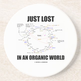 Just Lost In An Organic World (Krebs Cycle) Beverage Coasters