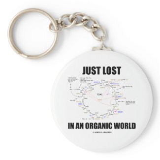 Just Lost In An Organic World (Krebs Cycle Humor) Key Chains