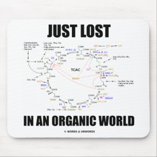 Just Lost In An Organic World (Krebs Cycle Humor) Mouse Pad