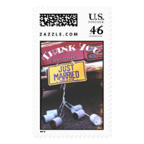 Just Married (1B) Thank You ! Stamp