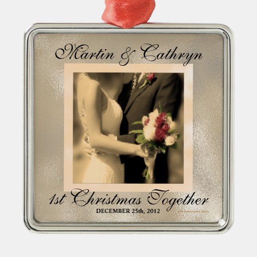 just married 1st christmas custom year ornaments zazzle just married 1st christmas custom year ornaments zazzle