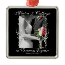 Just Married 1st Christmas Ornament 2011
