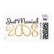 "Just Married" 2008 Postage Stamps