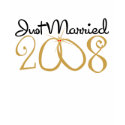 "Just Married" 2008 t-shirts by OccasionsByMadeleine "Just Married" 2008 t-shirts