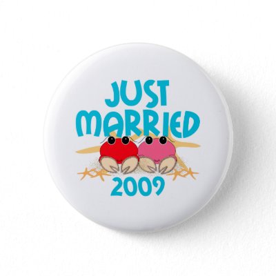 Just Married 2009 Pinback Button