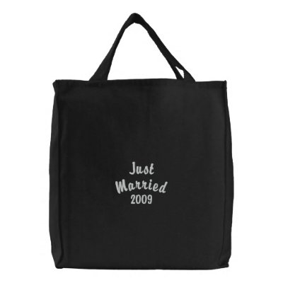 Just Married 2009 Canvas Bag by OccasionsByMadeleine