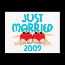 Just Married 2009 postcards