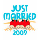 ladies_fitted_babydoll - Just Married 2009 Red Crabs Newlyweds
*Also available with Red and Pink crabs!