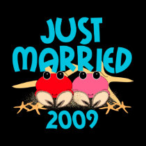 Just Married 2009 t-shirts by totallypainted Just Married 2009 t-shirts