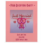 Just Married Abstract Venus Flyers