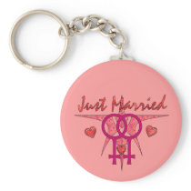 Just Married Abstract Venus Key Chains