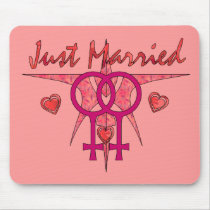 Just Married Abstract Venus Mouse Pad