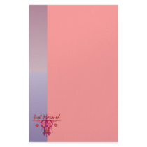 Just Married Abstract Venus stationery